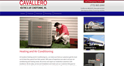 Desktop Screenshot of cavalleroheatingandair.com