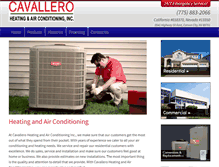 Tablet Screenshot of cavalleroheatingandair.com